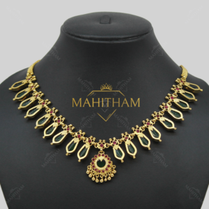 Green Nagapadam Necklace with Locket