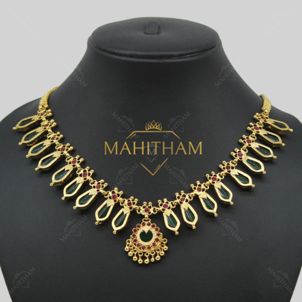 Green Nagapadam Necklace with Locket