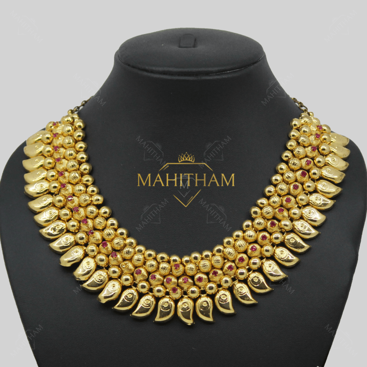 Choker Nagapadam One Gram Gold Necklace MG969 Mahitham Jewellery