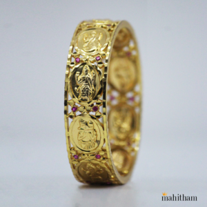 Dasavataram Bangles with Ruby Red Stone