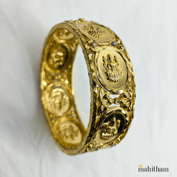 Ashta Lakshmi Bangle with White AD Stones