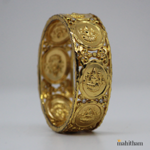 Ashta Lakshmi Bangle with White AD Stones For Women