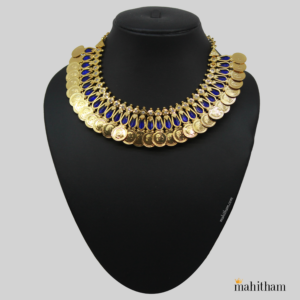 Blue Nagapadam Coin Choker