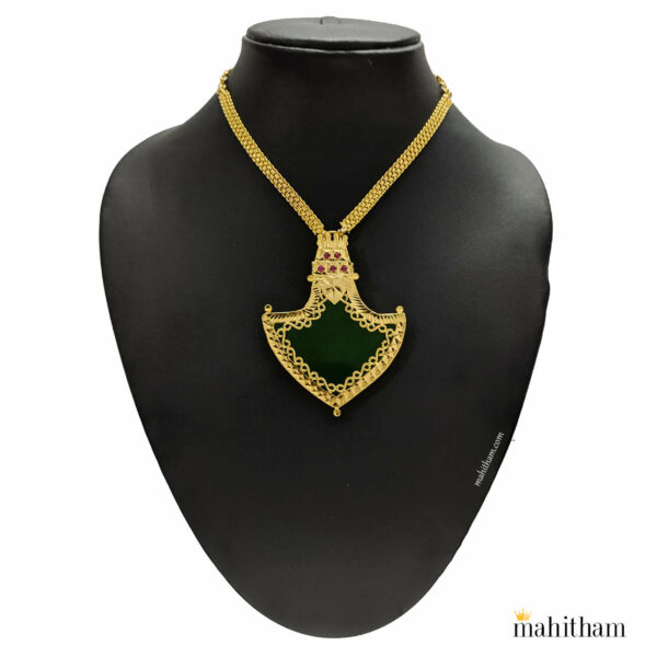 Designer Palakka Locket with Chain