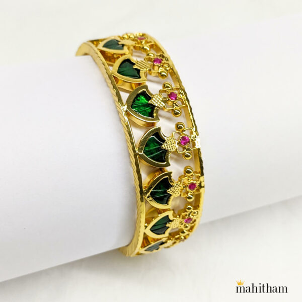 Palakka Bangle with Ruby Red Color Stones