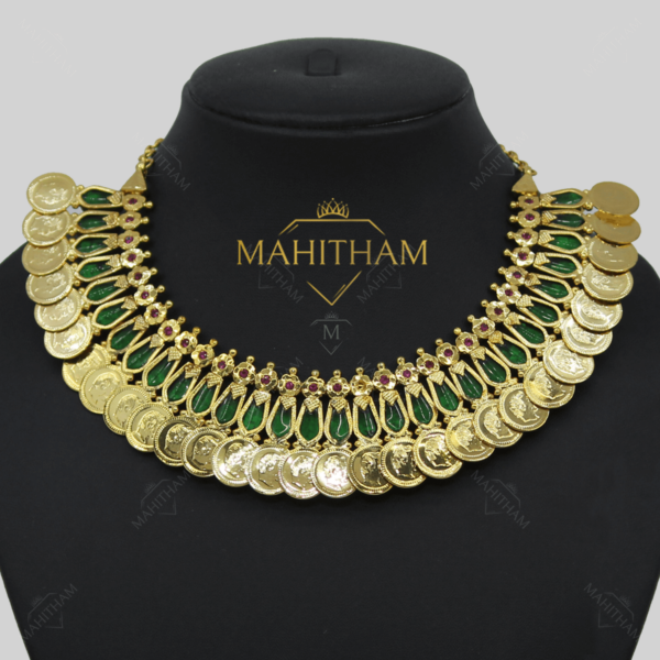 Palakka Green Nagapadam Coin Choker