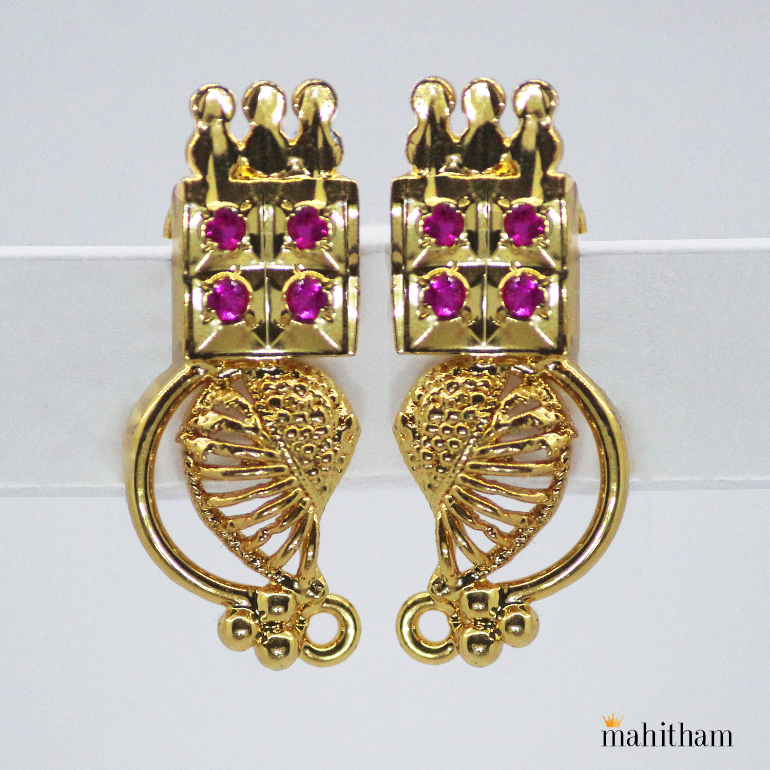 Designer ear clearance studs