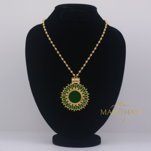 Traditional Nagapadam Pendant with Balls Chain