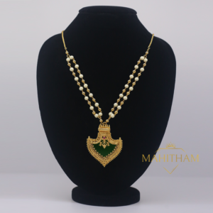 Premium Palakka Locket With Double Balls Chain