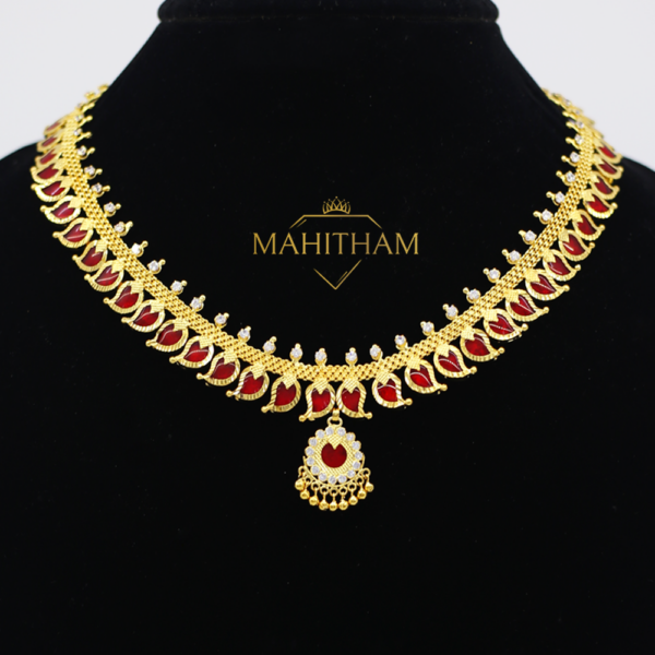 Bhuvanika Red Mango Necklace