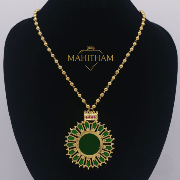 Traditional Nagapadam Pendant with Balls Chain
