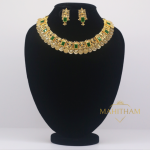 Traditional Amulya Coin Necklace is a Premium south Indian Jewellery