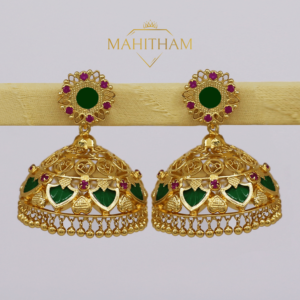 Green Palakka Jhumka