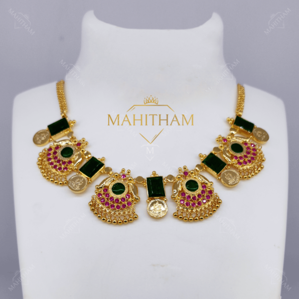 Aadishree Green Palakka Necklace