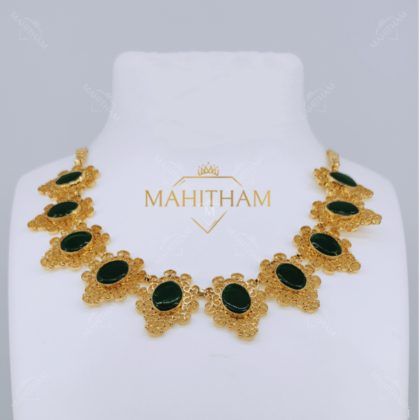Dhara Green Palakka Necklace