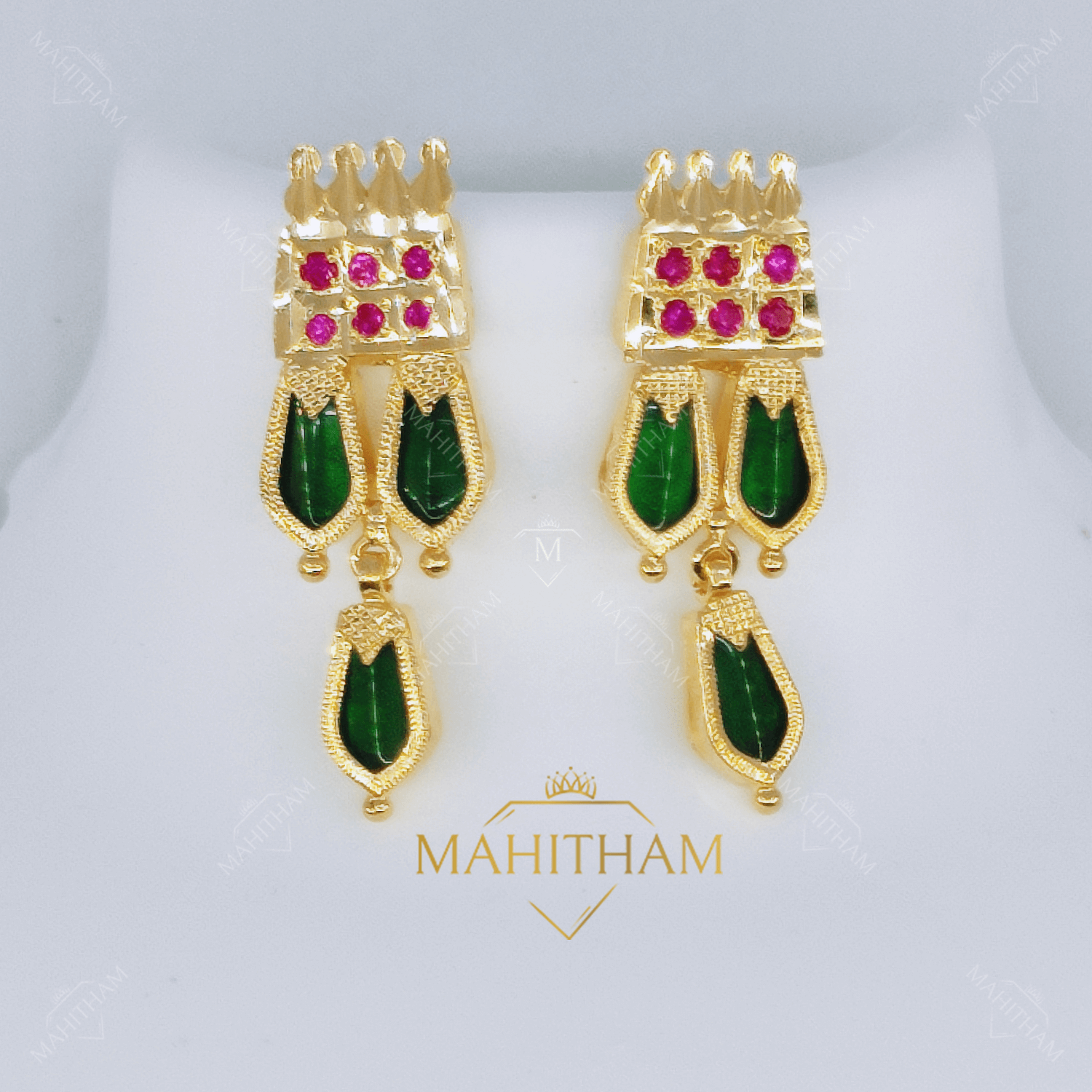 Buy latest Gold Earrings Designs for men and women Lalithaa Jewellery