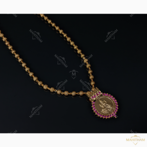 Lakshmi Locket with Designer Balls Chain