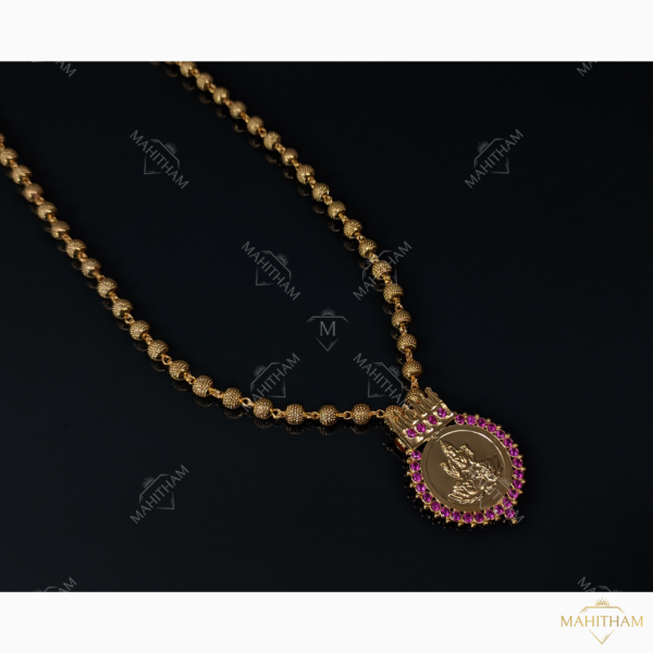 Lakshmi Locket with Designer Balls Chain