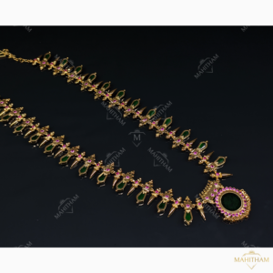 Green Palakka Nagapadam Necklace