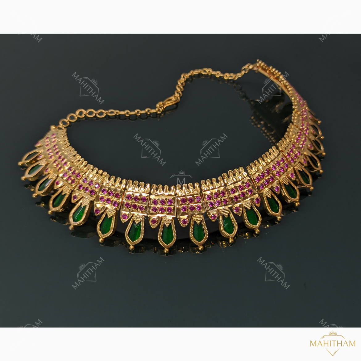 Traditional Nagapadam One Gram Gold Dimmy Necklace / Poothali MG-902