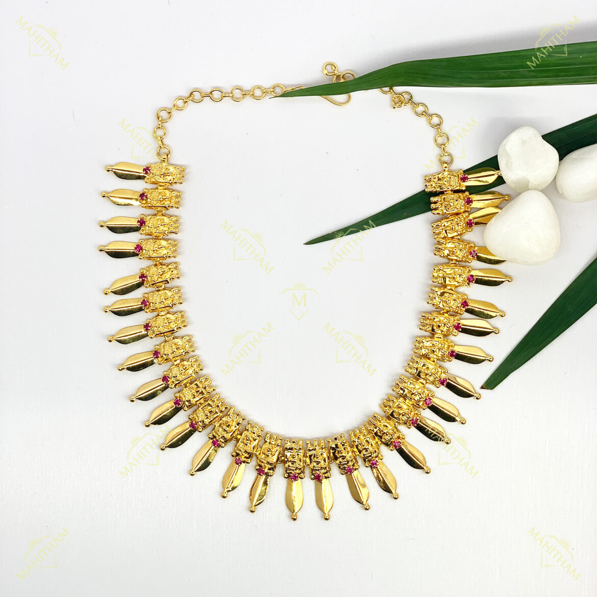 Lakshmi Nibb One Gram Gold Necklace MG-1124