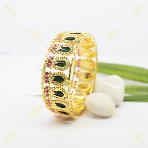 Kerala Traditional One Gram Gold Palakka Nagapadam bangle