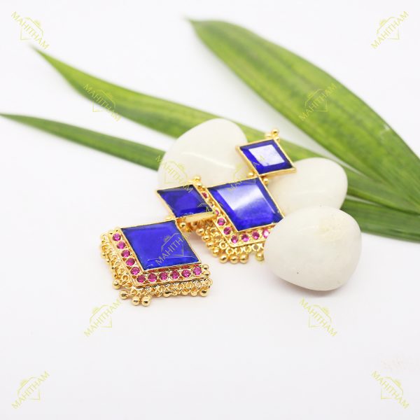 Kerala Traditional One Gram Gold Earrings