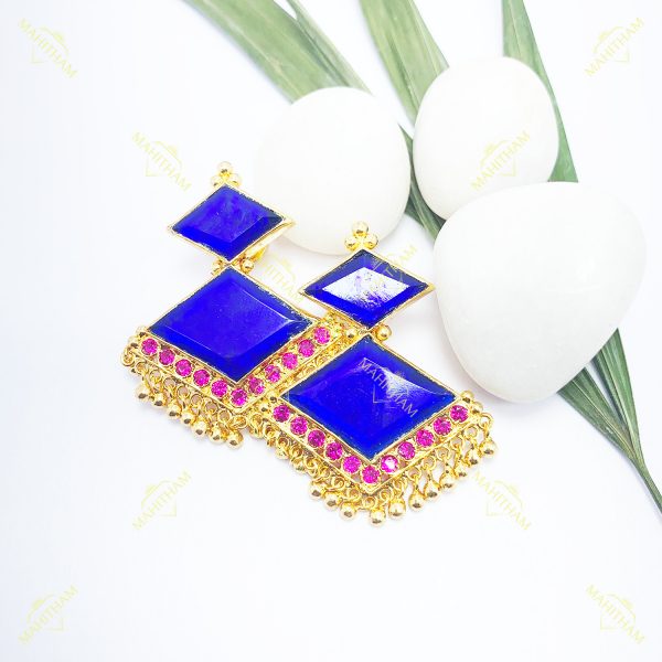 Kerala Traditional One Gram Gold Earrings