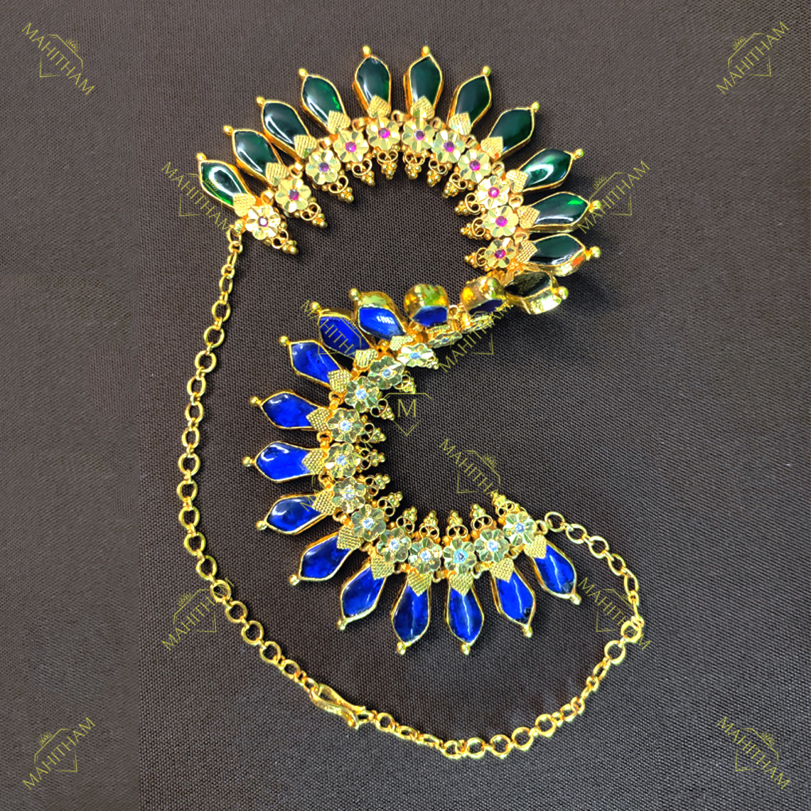 Double Side Green & Blue Nagapadam Combination MG-1191