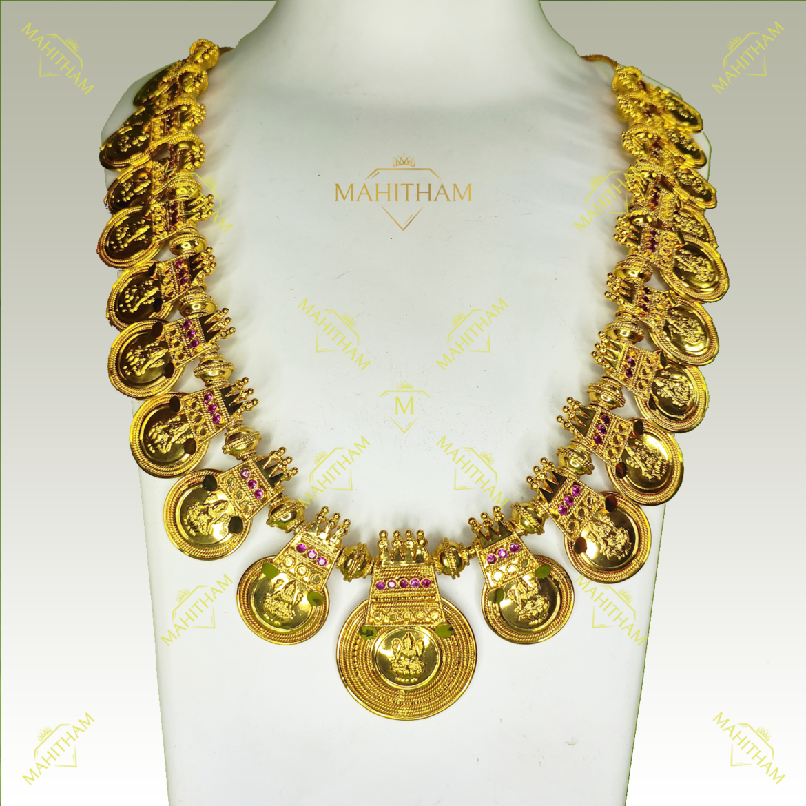 Lakshmi Pathak Long Gold finishing Necklace MG- 1181