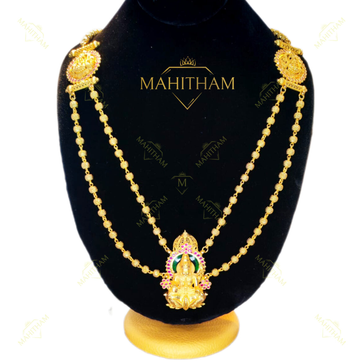 Mahitham Special Double Layer Lakshmi Haram MG-2040