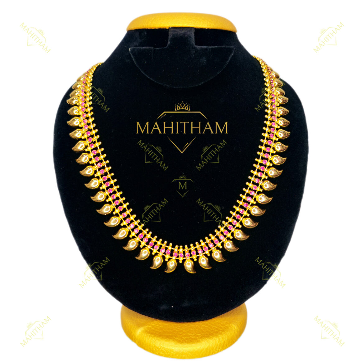Mahitham Special Mango Dye Long Necklace – MG-2054