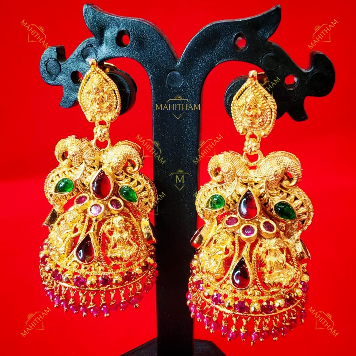 Mahitham MG-2069 Traditional Nagashi Handmade Jhumka Earring