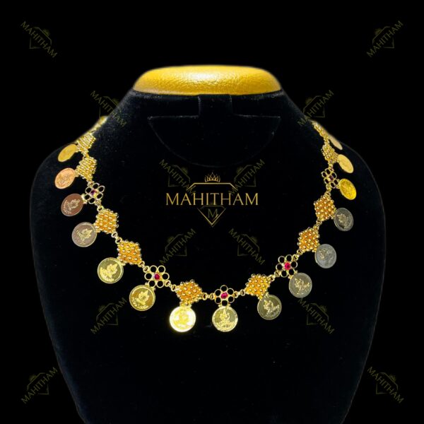 mahitham Lakshmi Coin Necklace