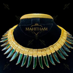 Long Green Pulinegam Necklace1