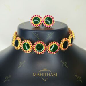 Green Meera Necklace Combo Set