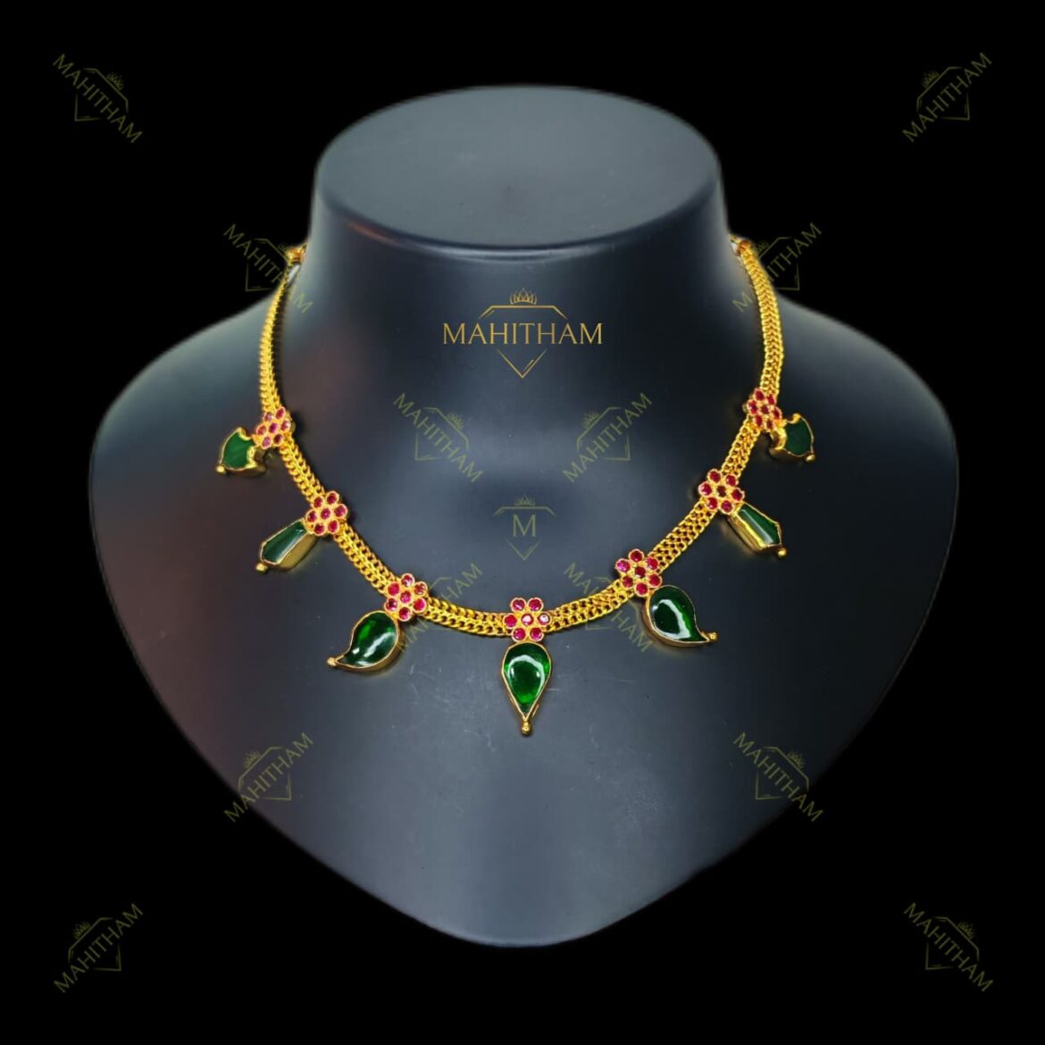 MG-2101 Mahitham Green Multistone Choker