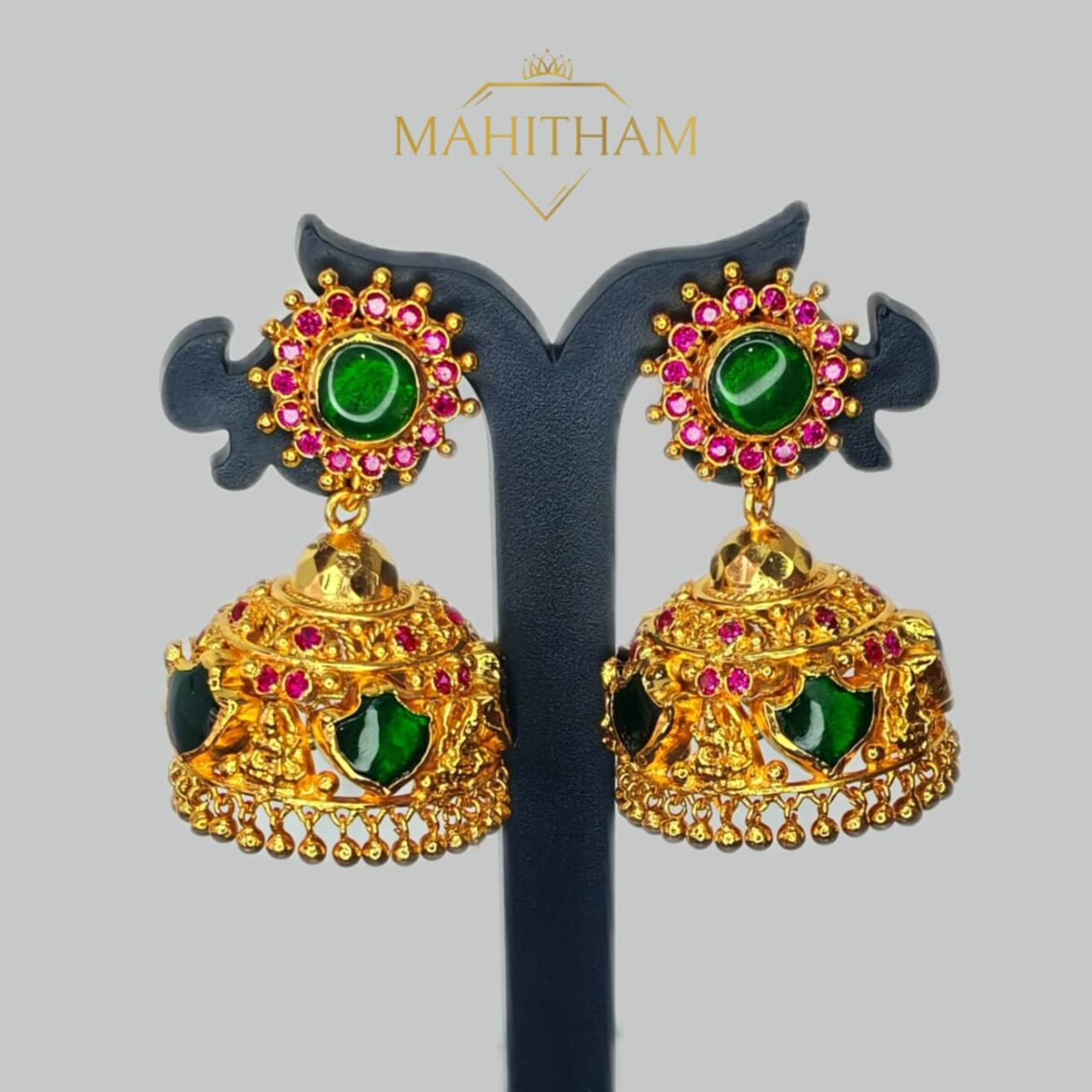 Mahitham Green Palakka Jhumka – MG-2102