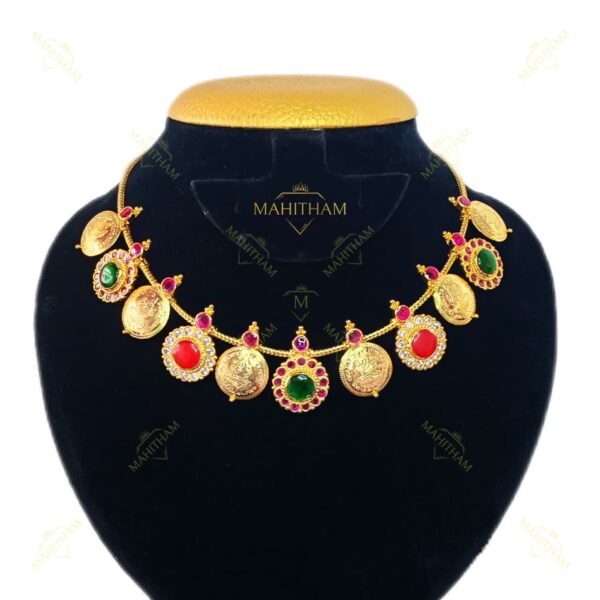Mahitham Ratna Kasu Mala Necklace MG-2099