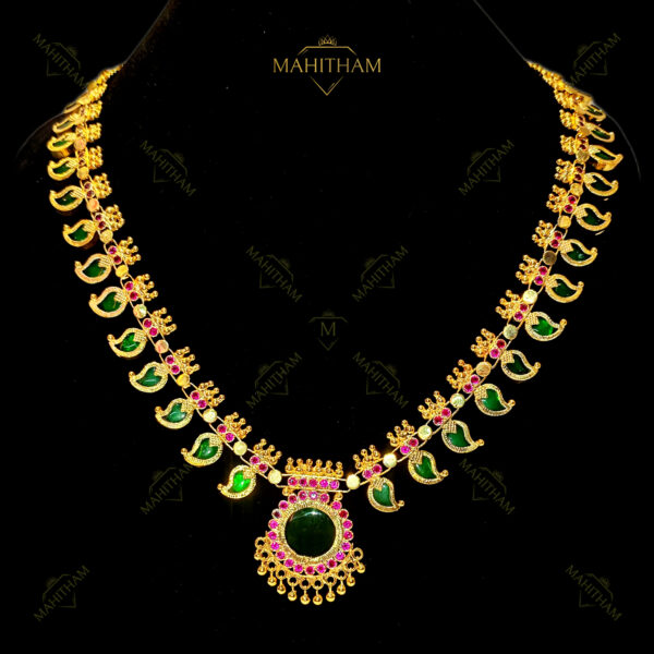 Green Mango double stone necklace