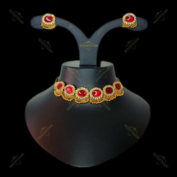 Red oval meera combo set_2