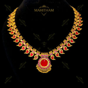 Red Mango double stone necklace