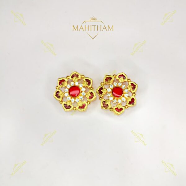 red-palakka-flower-stud