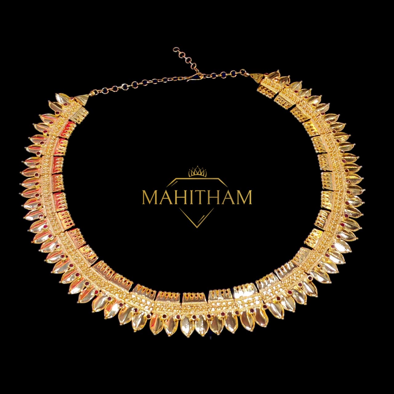 Elathalli necklce_1 MG-2132: Ruby Stone Elathalli Necklace_1