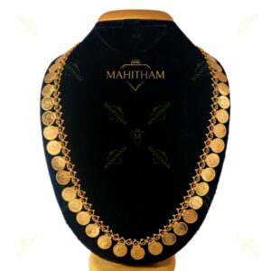 MG-2158 – Head Coin Ruby Long Necklace