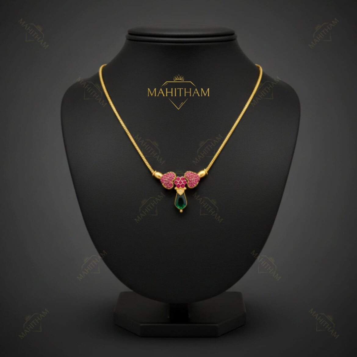 Single Nagapadam Ruby Necklace – MG-2166