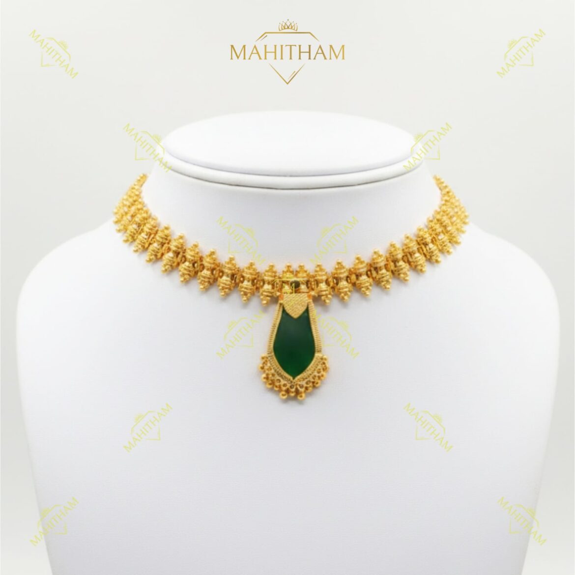 Green Nagapadam Necklace | MG-2170