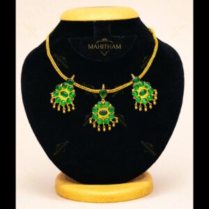 Mahitham Green Kemp Stone Necklace – MG-2176