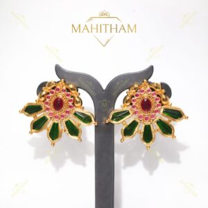 Red AD Nagapadam Ear Stud