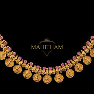 Lakshmi Coin Ruby Necklace – MG-2178_1